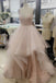 Sexy Chic V Neck Prom Dresses Ball Gown Spaghetti Straps Long Prom Dress/Evening Dress  CHP0035