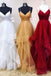 Sexy Chic V Neck Prom Dresses Ball Gown Spaghetti Straps Long Prom Dress/Evening Dress  CHP0035