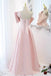New Arrival A Line One-Shoulder Bowknot Long Formal Prom Dress, Charming Evening Party Dress CHP0053