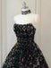 Gorgeous A-Line Shiny Sequins Strapless Prom Dress, Sparkly Formal Gown CHP0176