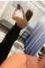 Shiny Strapless Mermaid Black Sequins Long Prom Dresses, Formal Evening Dresses CHP0103