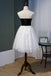 Spaghetti Straps Lace Sweet 16 Dress with Black Top, Cute Lace Homecoming Dress UQ1977