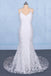 Elegant V Neck Lace Wedding Dresses, Mermaid Backless Lace Bridal Dress N2348