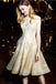Gorgeous A Line Knee Length Homecoming Dress with Rhinestones, Princess Party Dress UQ1982