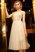 Shiny V Neck Knee Length Party Dresses, Charming Sequin Homecoming Dresses UQ1983