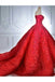 Ball Gown Red Sweetheart Tulle Prom Dresses with Appliques, Puffy Quinceanera Dress UQ2079