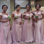 New Hot Mermaid Bridesmaid Dresses For Wedding, Memaid Maid Of Honor Gowns UQ1817
