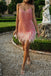 Charming Tassel Feather Homecoming Dresses, Mini Party Club Dresses chh0147