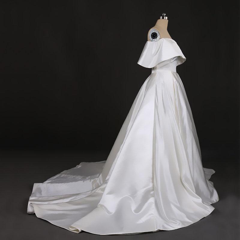 Gorgeous Strapless Ball Gown Long Wedding Dresses, Off the Shoulder Bridal Dresses UQ2289