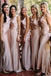 Sheath/Column Sleeveless Floor-Length Sleeveless Bridesmaid Dresses, Simple Bridesmaid Dress N2387