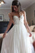 Floor Length Sweetheart Chiffon Boho Wedding Dress, Long Beach Wedding Gown UQ2084