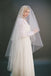 One Tier Ivory Simple Tulle Wedding Veil,  Bridal Veil V039