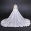 Gorgeous Long Sleeves Long Wedding Dresses, V Neck Long Bridal Dresses UQ2288