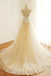 Spaghetti Straps A-line Long Custom Cheap Wedding Bridal Dresses, Lace Applique Bridal Dress UQ2426
