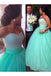 Ball Gown Sleeveless Sweetheart Tulle Brush Train Beading Plus Size Prom Dresses UQ2214