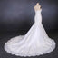 Mermaid Sweetheart Long Lace Bridal Dresses, Strapless Mermaid Lace Wedding Dress UQ2285