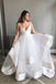 White Sapghetti Straps Beach Wedding Dress, Sexy Simple Boho Wedding Gowns UQ1790