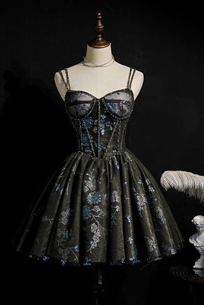 Glitter A Line Sweetheart Short Homecoming Dresses, Gorgeous Short Party Gown chh0133