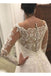 Puffy Wedding Dress with Long Sleeves, Gorgeous Tulle Bridal Dress with Beads UQ1798