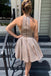Sparkly Sleeveless Short Homecoming Dress, Shiny A Line Cute Short Prom Dresses UQ2125