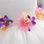 A-line Flower Girl Dress with Applique, Unique Sleeveless Flower Girl Dress with Flower UF058