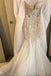 Gorgeous Strapless Tulle Mermaid Wedding Dresses, Long Bridal Dress with Appliques UQ1791