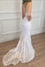 Sexy Mermaid Lace Beach Wedding Dress, Boho Backless Long Wedding Gown UQ2595