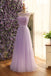 Pink Sleeveless Prom Dress with Flowers, A Line Floor Length Tulle Evening Dress UQ1775