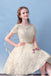 Cute Short Sleeves A Line Homecoming Dresses, Charming Short Graduation Dresses UQ1729