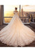 Gorgeous Off the Shoulder Lace Long Train Wedding Dresses, Princess Bridal Dresses UQ2581