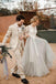 A Line Short Sleeve Lace and Tulle Silver Country Wedding Dresses with Sash N2252