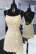 New Arrival Lace Appliqued Sheath Short Homecoming Dress, Sexy Mini Formal Dress UQ2127