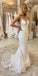 Elegant 2 Pieces Mermaid Sequin lace V-neck Wedding Dresses,Newest Bridal Gown CHW0041