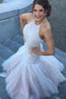 Gorgeous Halter Mermaid Beading Wedding Dresses, Beaded Backless Mermaid Bridal Dress UQ2400