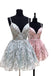 New Style Spaghetti Straps Short Lace Homecoming Dresses,  Mini Lace Party Dress N1852