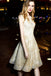 Gorgeous A Line Knee Length Homecoming Dress with Rhinestones, Princess Party Dress UQ1982
