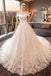 Gorgeous Off the Shoulder Lace Long Train Wedding Dresses, Princess Bridal Dresses N2581