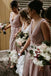 Chic V Neck Sleeveless Long Bridesmaid Dresses, Simple Floor Length Bridesmaid Dress UQ2513