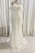 Off-the-Shoulder Ivory Mermaid Sequined Prom Dress With Long Sleeves, Sparkly Long Party Dresses CHW0147