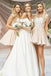 A-Line Short Bridesmaid Dress With Lace Appliques, Hot Selling Homecoming Dress N2175
