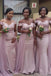 New Hot Mermaid Bridesmaid Dresses For Wedding, Memaid Maid Of Honor Gowns N1817