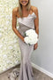 Strapless Mermaid Bridesmaid Dress with Sweep Train, Trumpet Sleeveless Bridesmaid Dresses UQ2381