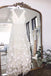 A Line V Neck Floor Length Wedding Dresses, Ivory Sleeveless Bridal Dresses UQ2357