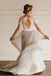 A Line Short Sleeve Lace and Tulle Silver Country Wedding Dresses with Sash UQ2252