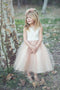 Ankle-Length Sleeveless Tulle Flower Girl Dress, A Line Stunning Flower Girl Dresses UF072