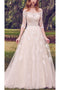 Vintage Off the Shoulder Tulle Wedding Dress with Lace, Appliqued Long Train Wedding Gown UQ2377