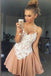 Sexy A-Line Spaghetti Straps Sweetheart Homecoming Dresses With Lace UQ2154