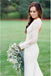 Elegant Mermaid Wedding Dresses Backless Long Sleeve Lace Wedding Gown UQ2056