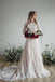 A Line Long Sleeve Lace Wedding Dresses Plus Size Vintage Rustic Wedding Dress UQ2263