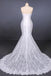 Spaghetti Straps Mermaid Bridal Dress with Appliques, Lace Beach Wedding Dresses UQ2295